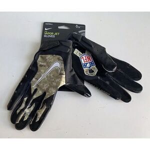 Nike Vapor Jet 6.0 Salute to Service Football Receiver Gloves Camo Men’s Size XL